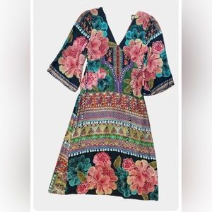 Anthropologie Farm Rio Floral Maxi Dress Small
